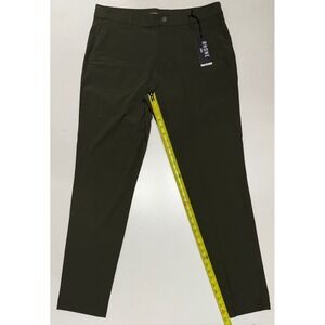 Rhone Resort Pant Slim Survivor Green Mens 35 Stretch Commuter Golf UPF 50+ New